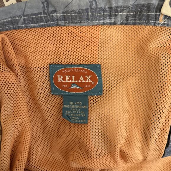 Tommy Bahama Relax Mens Shorts Swim Trunks Shark Fish Bathing Suit Lined XL - Picture 4 of 8